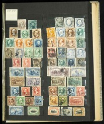 (1860ca). Conjunto de sellos de Estados Unidos entre 1860 y 1970 con ...