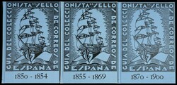 (1935ca). GUIA DEL COLECCIONISTA DE SELLOS DE ESPAÑA 1850-1900, tres ...