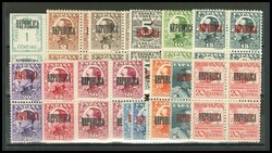 5/17(4). 1931. Serie completa, bloque de cuatro (40 cts azul cuatro ...