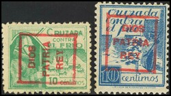 NE3/4. 1936. 10 cts azul y 10 cts verde. NO EMITIDOS. MAGNIFICOS Y ...