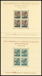 NE29/30. 1945. Hojas bloque. NO EMITIDAS. MAGNIFICAS. Edifil 2026: ...