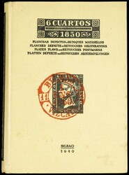 1940. 6 CUARTOS DE 1850, PLANCHAS, DEFECTOS Y RETOQUES, MATASELLOS. ...