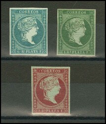 Ant.1/3. 1855. Serie completa. MAGNIFICA Y RARISIMA. Cert. ...