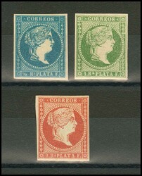 Ant.7/9. 1857. Serie completa. MAGNIFICA. Edifil 2026: 32 Euros