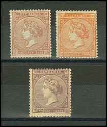 Ant.16/18. 1869. Serie completa. Muy bonitos centrajes. MAGNIFICA. ...