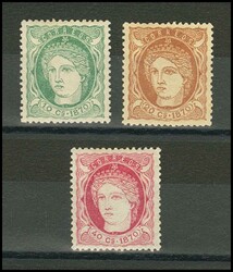 Ant.19/21. 1870. Serie completa. Excelentes centrajes. MAGNIFICA Y ...