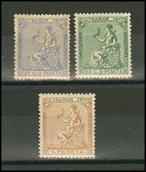 Ant.22/24. 1871. Serie completa. Excelentes centrajes. MAGNIFICA. ...