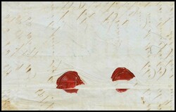 1844. LA HABANA a BARCELONA. Marcas CORREO MARITIMO / Nº3 y FRANCO ...