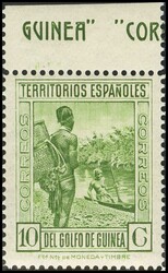 247. 1934. 10 cts verde amarillo. DENTADO 14 (sin numeración). ...