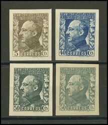 260/63. 1940. Serie completa. SIN DENTAR. MAGNIFICA. Edifil 2026: 110 ...