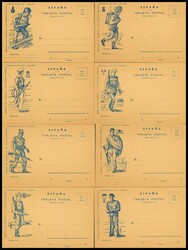 EPM1/10. 1953. Juego completo de las diez Tarjetas Postales Militares ...