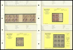 (1894ca). Conjunto de sellos en bloques de diversos valores de las ...