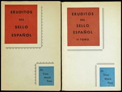 (1960ca). ERUDITOS DEL SELLO ESPAÑOL, dos tomos. Dr. Trino Maciá ...