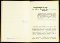 1967. COMO CARACTERIZAR LOS FALSOS SPERATI DE ESPAÑA. Dr. Luis Blas ...