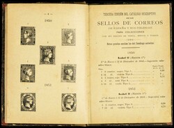 1892. CATALOGO DESCRIPTIVO DE LOS SELLOS DE ESPAÑA Y SUS COLONIAS. ...