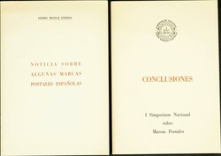 1974. NOTICIA SOBRE ALGUNAS MARCAS POSTALES ESPAÑOLAS, edición ...