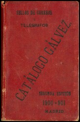 (1900ca). CATALOGO GALVEZ, SELLOS DE CORREOS Y TELEGRAFOS, segunda ...