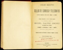 (1900ca). CATALOGO GALVEZ, SELLOS DE CORREOS Y TELEGRAFOS, segunda ...