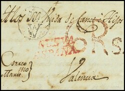 1800. MEXICO a VALENCIA. Marca NUEVA / ESPAÑA (P.E.59) edición 2004 ...