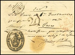 1853. HUESCA a JACA (HUESCA) y reutilizada de JACA (HUESCA) a ...