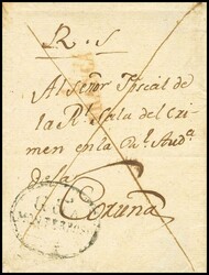 (1831ca). MONTERROSO (LUGO) a LA CORUÑA. Marca GCIA / MONTERROSO, en ...