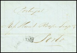 1838. VALENCIA a OPORTO (PORTUGAL), circulada privadamente (sin ...