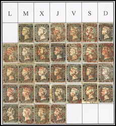 1(31). 1850. Reconstrucción del calendario de Enero (de enorme ...