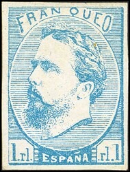 156. 1873. 1 real azul. MAGNIFICO. Cert. CEM