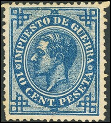 184. 1876. 10 cts azul. MAGNIFICO