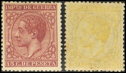 188/89. 1877. Serie completa (50 cts conservación habitual). ...