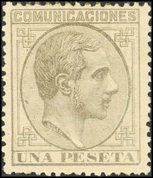 197. 1878. 1 pts gris. MAGNIFICO