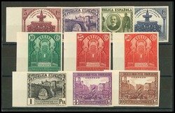 604/13s. 1931. Serie completa, borde de hoja. SIN DENTAR. MAGNIFICA. ...