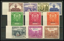 620/29s. 1931. Serie completa, borde de hoja. SIN DENTAR. MAGNIFICA. ...