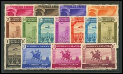 711/25. 1936. Serie completa. MAGNIFICA. Edifil 2026: 50 Euros