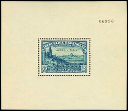 760. 1938. Hoja bloque. AEREO+5 PTS. MAGNIFICA Y RARA EN ESTA ...