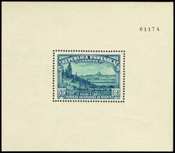 760hi. 1938. Hoja bloque AEREO+5 PTS. SOBRECARGA INVERTIDA. MAGNIFICA ...