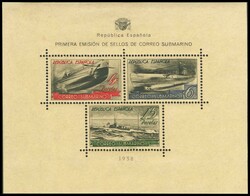 781. 1938. Hoja bloque. MAGNIFICA. Cert. CEM. Edifil 2026: 680 Euros