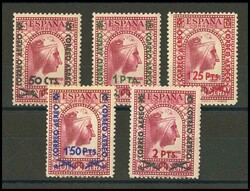 782/86. 1938. Serie completa. MAGNIFICA. Edifil 2026: 150 Euros