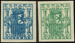 NE56/57. 1936. Serie completa. NO EMITIDA. MAGNIFICA. Edifil 2026: ...