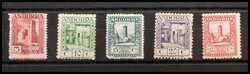 16/20d. 1931. 5 cts lila, 10 cts verde, 15 cts azul gris (adelgazado) ...