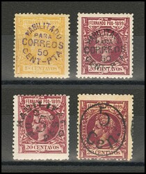 70/73. 1900. Serie completa. MAGNIFICA Y RARA. Edifil 2026: 800 Euros