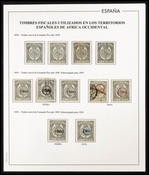 (1896ca). Interesante conjunto de Fiscales de Fernando Poo entre 1896 ...