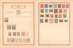 2 pages from the Royal Swedish General Post Office UPU Collection ...