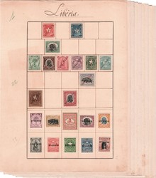 The Tunisia Post Office Collection of Liberia 1892 to 1928 A total of ...