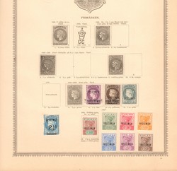 1886 to 1896 — part page from the Royal Swedish General Post Office ...