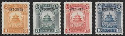1921 Postal Service set of 4 overprinted SPECIMEN type 5 ~ ...