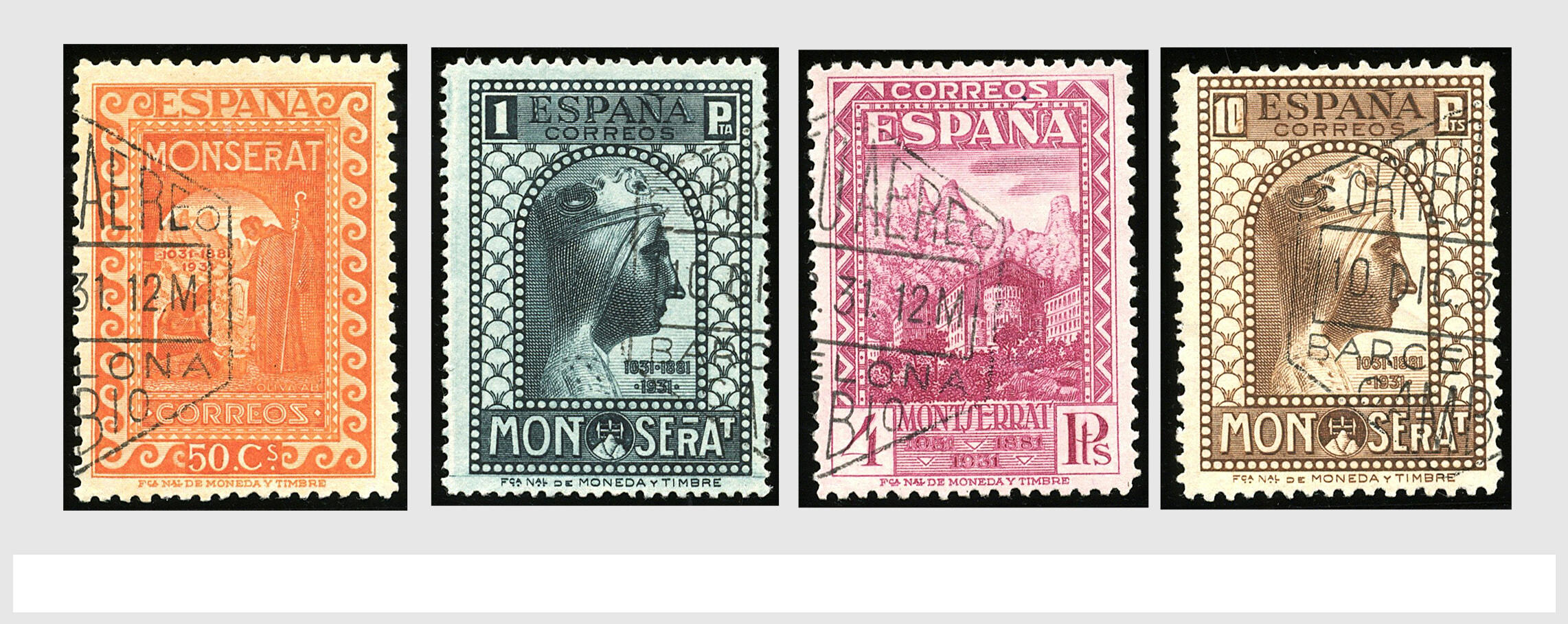 SPAIN, Mi. nos 598/610 (Edifil 636/48 - € 1460), Montserrat, ...