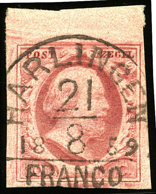 HARLINGEN C type I (de H/S 150) op 10 cent nr. 2j-Pl.V-77. Breed tot ...