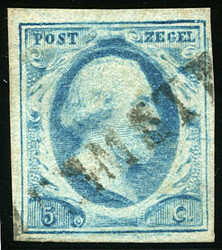 4610010: 荷蘭1852 King William III - Cancellations and seals