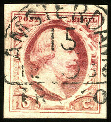 AMSTERDAM C type II (de H/S 50) op 10 cent nr. 2g-Pl.IV-19. Breed ...